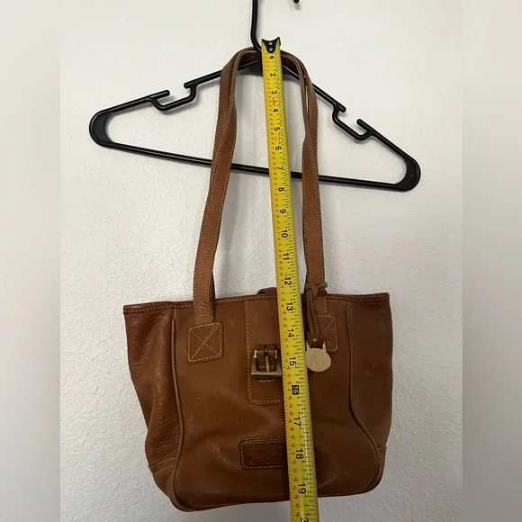 Vintage Dooney & Bourke brown leather bucket bag - Picture 12 of 14